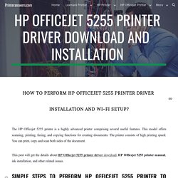 Printeranswers.com - HP Officejet 5255 Printer Driver Download and Installation