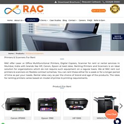 Printer rental services – RAC WG