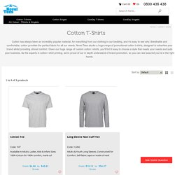 Custom Cotton T Shirts Printing, Branded & Promotional Cheap Cotton T-Shirts