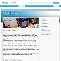 Digital textile printing - Areas of expertise