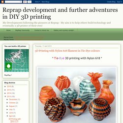 3D Printing with Nylon 618 filament in Tie-Dye colours