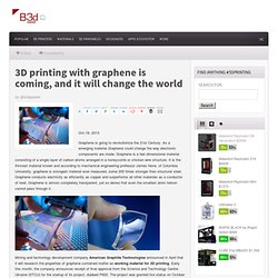 3D printing with graphene is coming, and it will change the world