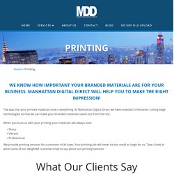 Printing - Manhattan Digital Direct