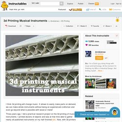 3d Printing Musical Instruments