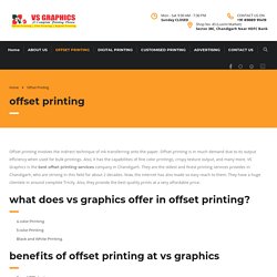 Offset Printing Services in Chandigarh