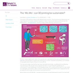 The ‘Mo.Mo’: can 3D printing be sustainable?