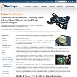 How 3D Printing helps Coventry University