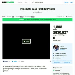 Printrbot: Your First 3D Printer by Brook Drumm