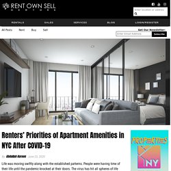 Renters' Priorities of Apartment Amenities in NYC After COVID-19