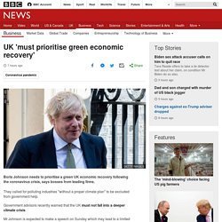 UK 'must prioritise green economic recovery'