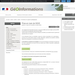 Prise en main de QGIS - GéoInformations - Espace interministériel de l'information géographique