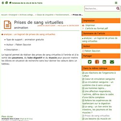 Prises de sang virtuelles - Sciences de la vie et de la Terre