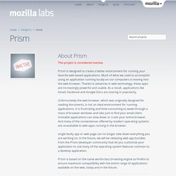 Prism by Mozilla
