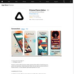 ‎Prisma Photo Editor on the App Store