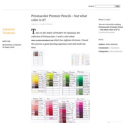 Prismacolor Premier Pencils – but what color is it? – Creative Everyday