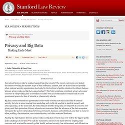 Privacy and Big Data