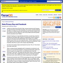 Data Privacy Day and Facebook