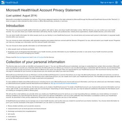 Privacy - HealthVault