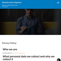 Privacy Policy - Garmin.com/express