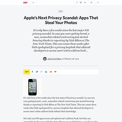 Apple's Next Privacy Scandal: Apps That Steal Your Photos