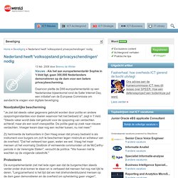 Nederland heeft &#039;volksopstand privacyschendingen&#039; nodi