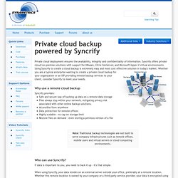 Private cloud backup software