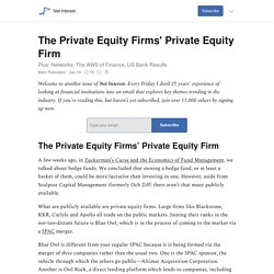 The Private Equity Firms' Private Equity Firm - Net Interest