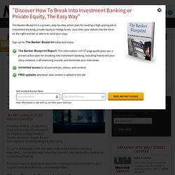 Investment Banker ArticlesM&I