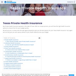 Private health coverage in Texas