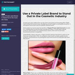 Try a Private Label Brand to Stand Out in the Cosmetic Industries