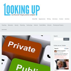 Beyond Private and Public in Social Media - Looking UpLooking Up