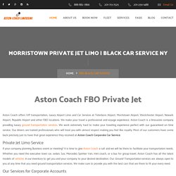 Fbo Private Jet Service New Jersey