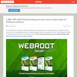 1-888-959-1458 Support for Webroot
