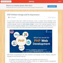 PHP Website Design and Its Importance