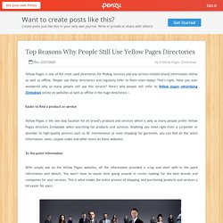 Top Reasons Why People Still Use Yellow Pages Directories