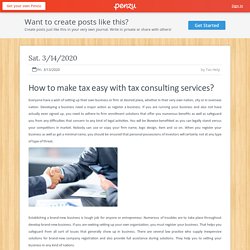 How to make tax easy with tax consulting services?