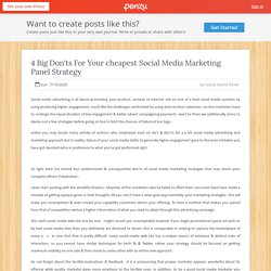 4 Big Don'ts For Your cheapest Social Media Marketing Panel Strategy