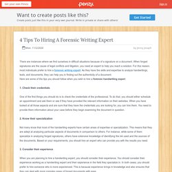 Before Hiring A Forensic Writing Expert You Should Know