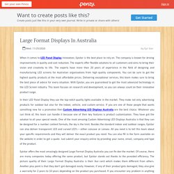 Large Format Displays In Australia