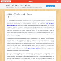 Mobile LED Solutions By Epistar
