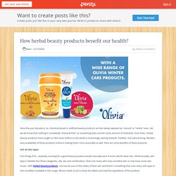 How herbal beauty products benefit our health?