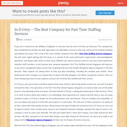 In D Grey – The Best Company for Part Time Staffing Services
