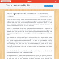 6 Stock Tips For Powerful Online Store The executives