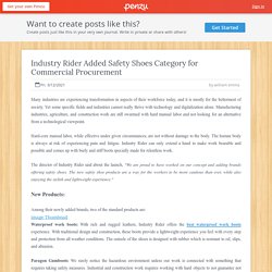 Industry Rider Added Safety Shoes Category for Commercial Procurement