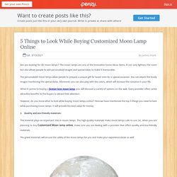 5 Things to Look While Buying Customized Moon Lamp Online
