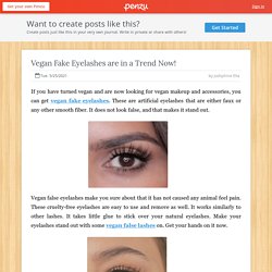 Vegan Fake Eyelashes are in a Trend Now!