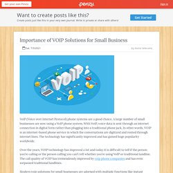 Importance of VOIP Solutions for Small Business