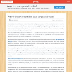 Why Unique Content Hits Your Target Audience?