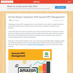 Do you require assistance with Amazon PPC Management?
