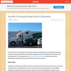 Benefits of Joining Driving School in Edmonton